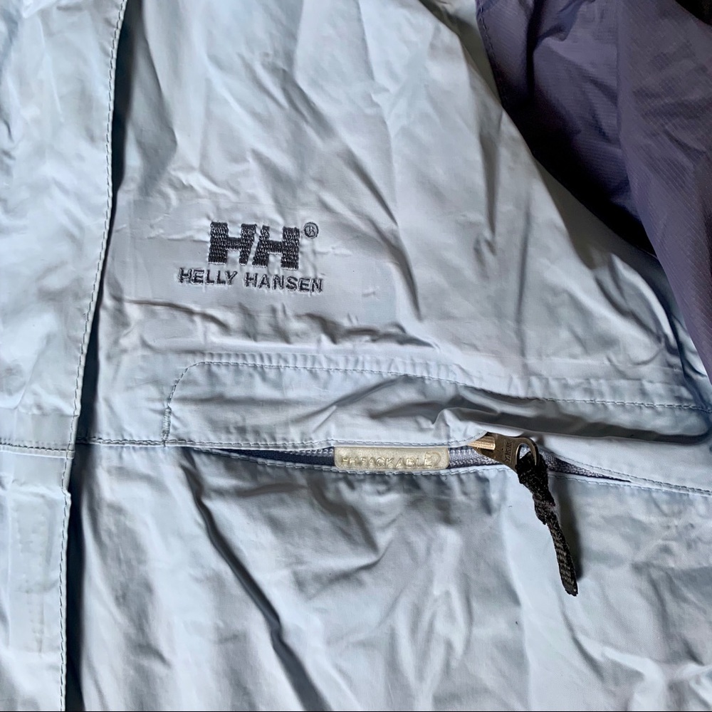 Helly Hansen Blue Packable Waterproof Jacket - image 2